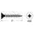 Spax Screws Flat Countersunk Head - Zinc-Plated - Illustration