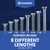#3 head zinc plow bolt lengths available