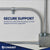secure support - simple one-hole fastening keeps conduit aligned and firmly supported