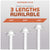 white ultrashield concrete screws available in 3 different lengths