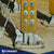 Fender Washers installed on a wooden post and metal base