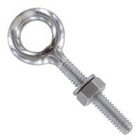 1/4" x 1-9/16 Stainless Steel Type 316 Welded Eye Bolt
