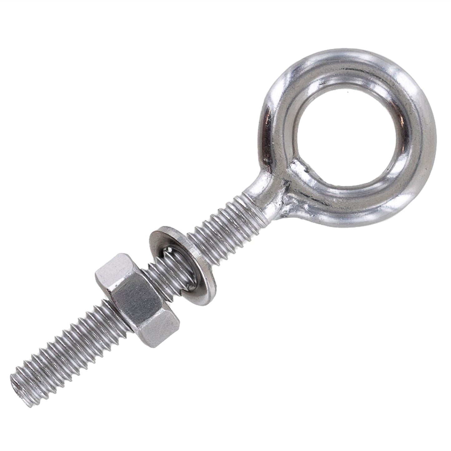 1/4" x 1-9/16 Stainless Steel Type 316 Welded Eye Bolt