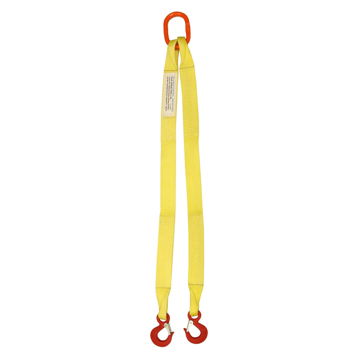 1"x12' (1 ply) Double Leg Nylon Sling w/ Master Link & Sling Hook