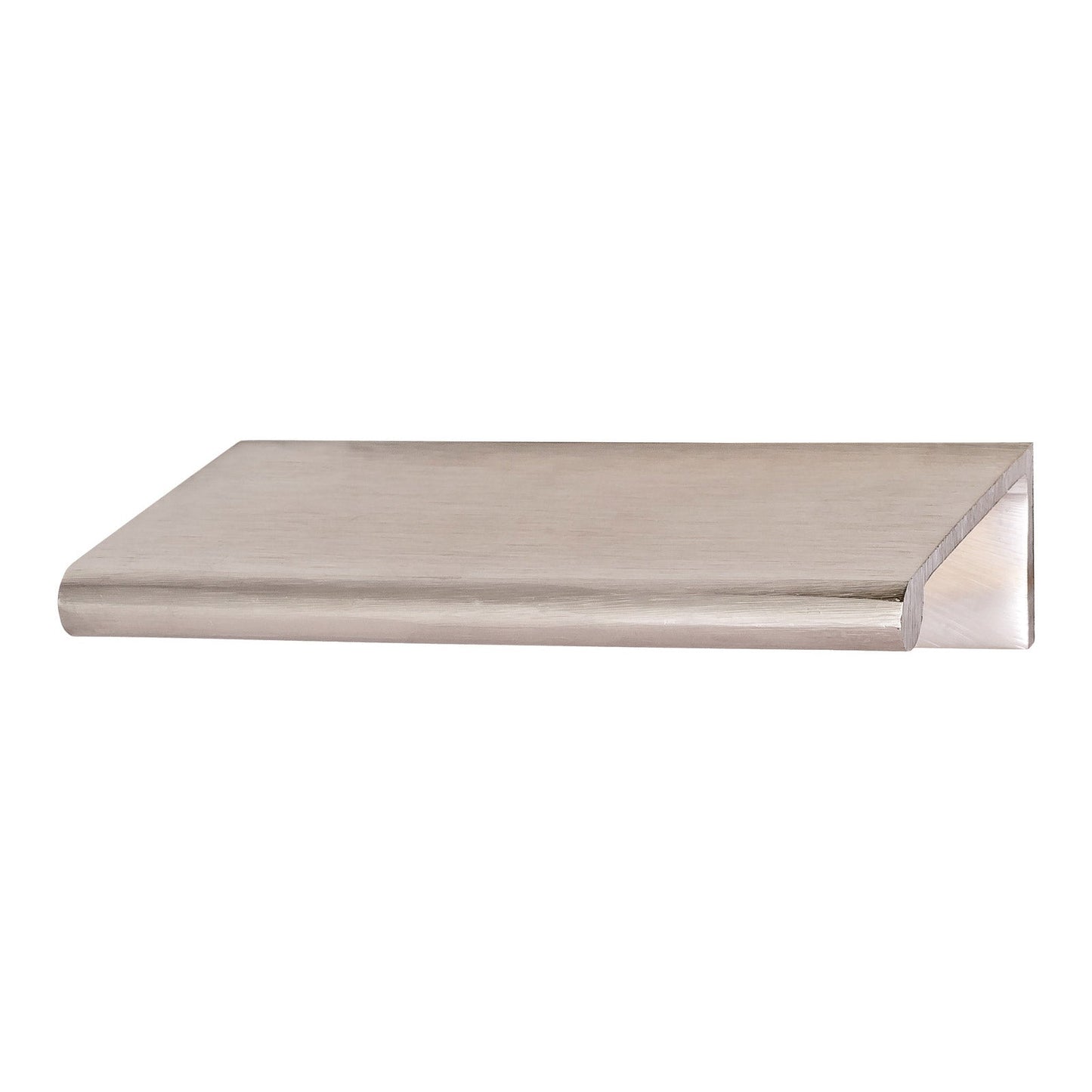 Hafele Tab Brass Cabinet Handle - Satin/Brushed Chrome