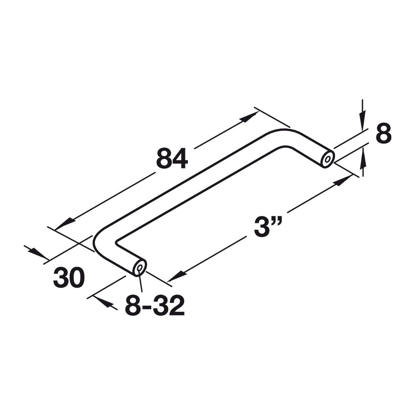Hafele Essentials Wire Pull - Illustration
