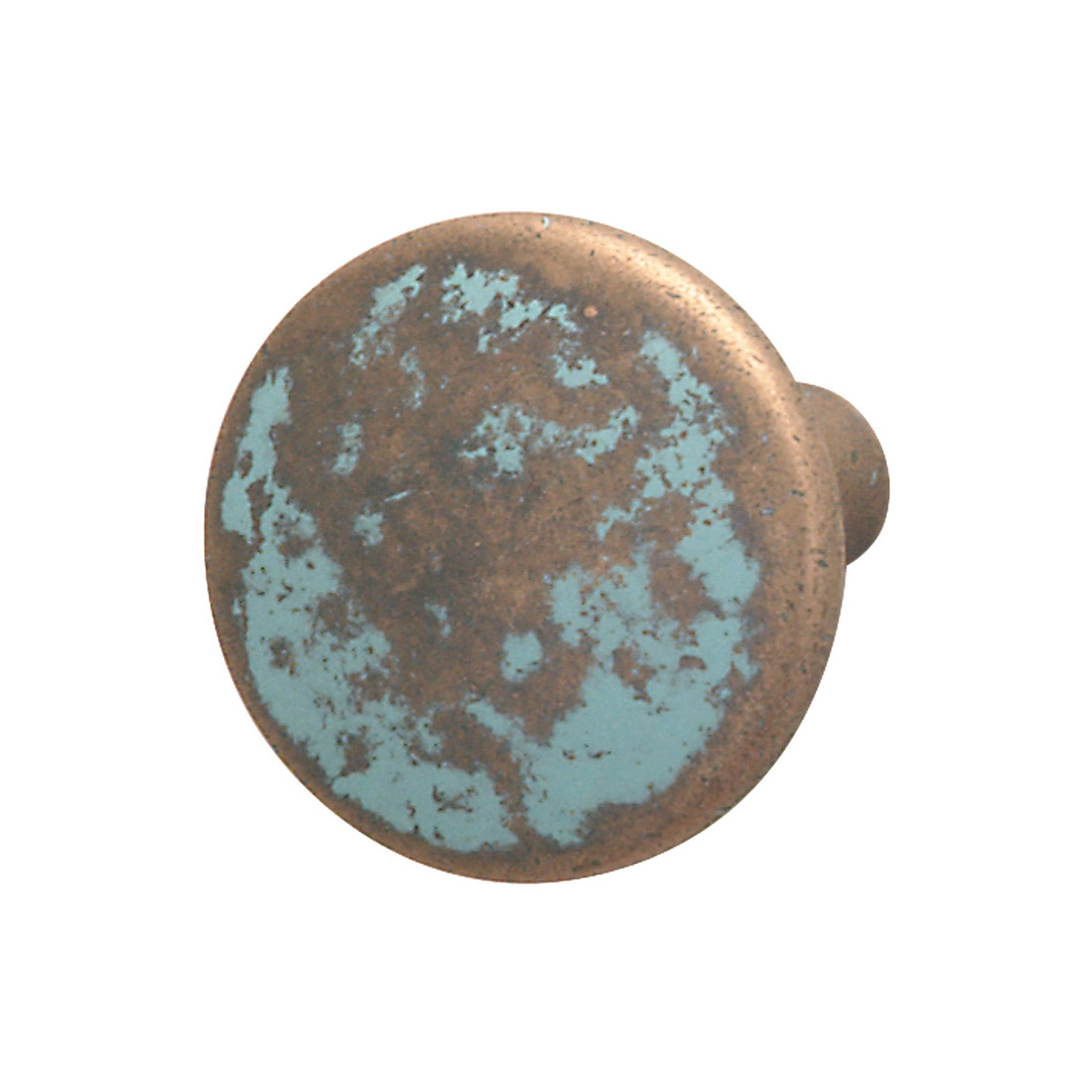 Hafele Verdigris Cabinet Knob Rustic Copper 1 7 16 x 1 37x26mm Fasteners Plus