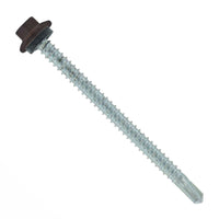 #12 x 3 Maxx Steelbinder Metal Roofing Screw Koko Brown, Pkg 250