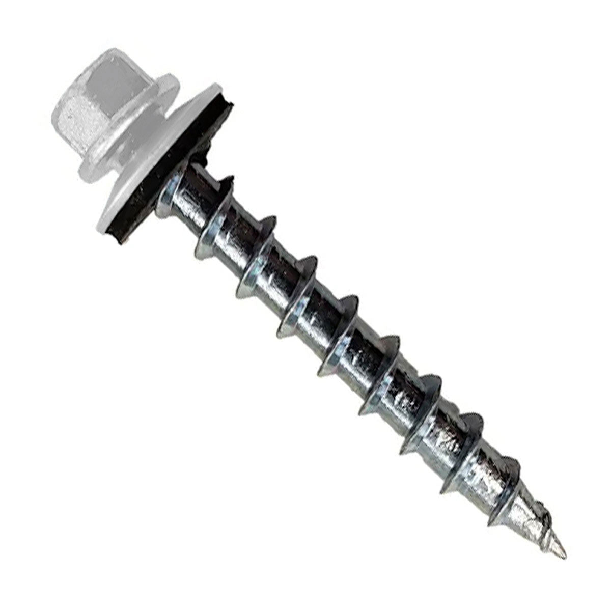 #12 x 1-1/2" Type 17 Woodbinder Metal Roofing Screw For OSB - Polar White