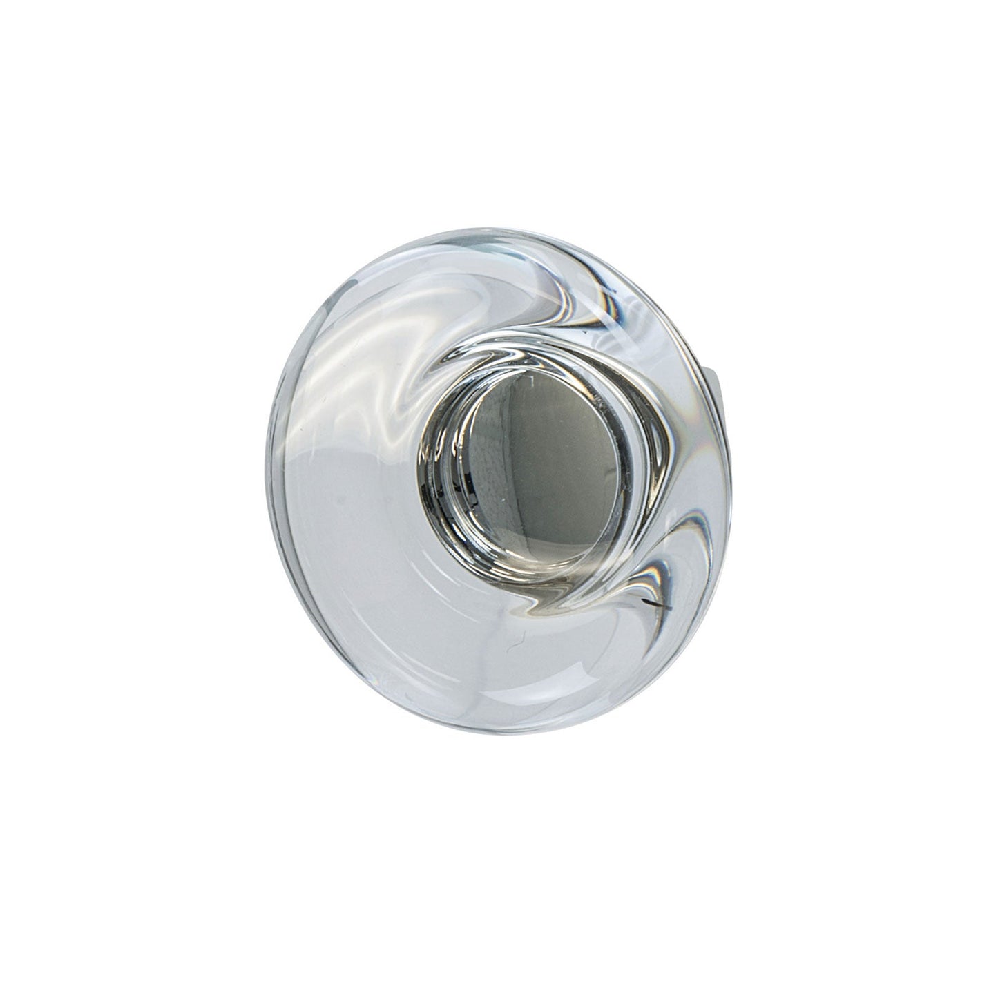 Hafele Amerock Glacio Cabinet Knob - Clear/Polished Nickel