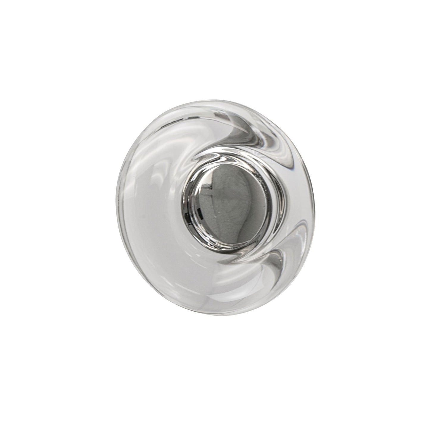 Hafele Amerock Glacio Cabinet Knob - Clear/Satin Nickel