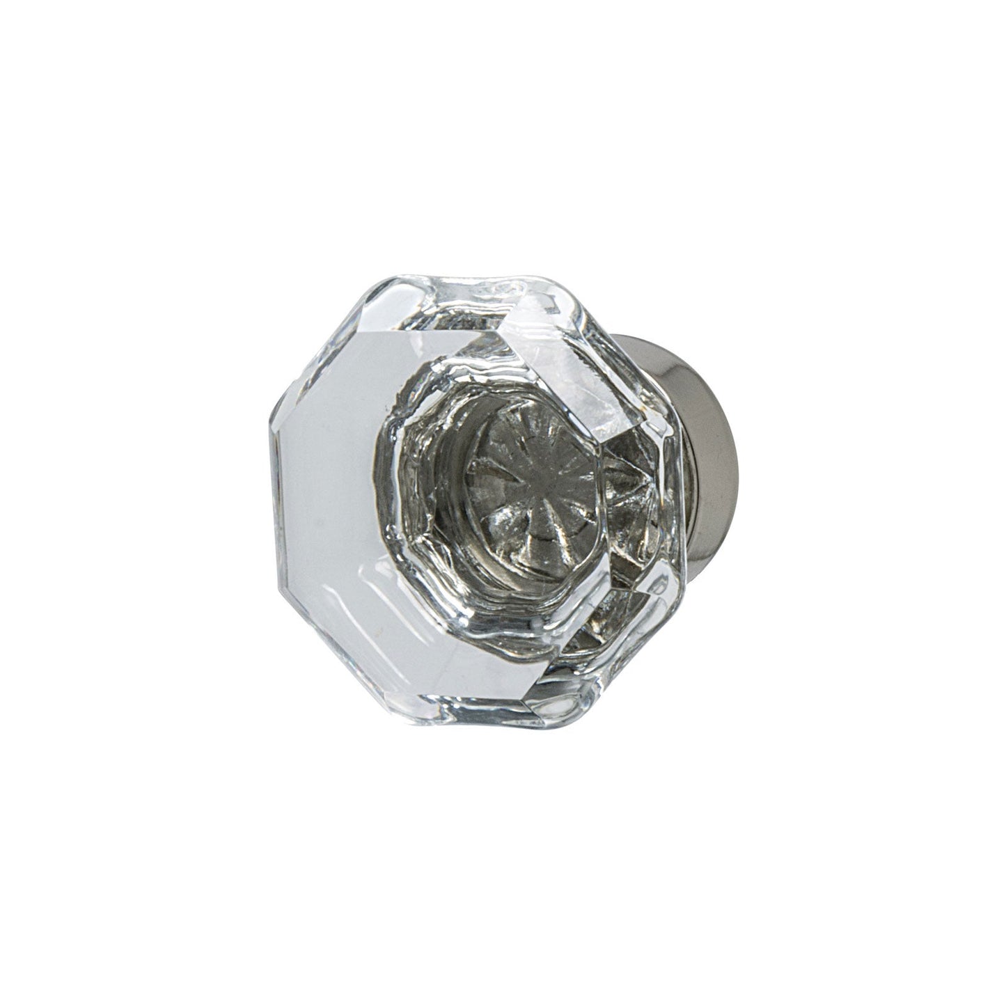 Hafele Amerock Traditional Classic Cabinet Knob - Clear/Polished Nickel