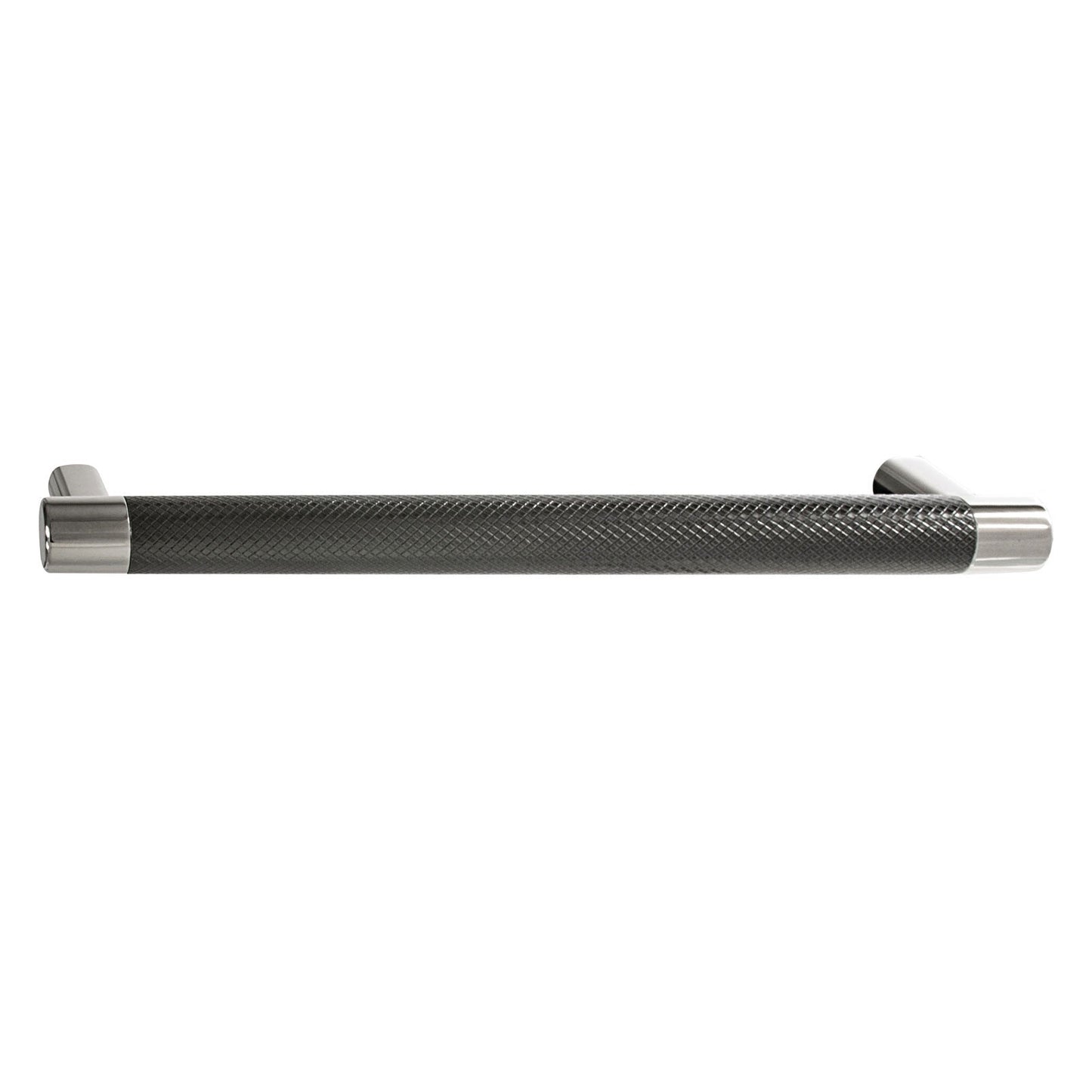Hafele Amerock Esquire Cabinet Handle - Polished Nickel/Gunmetal