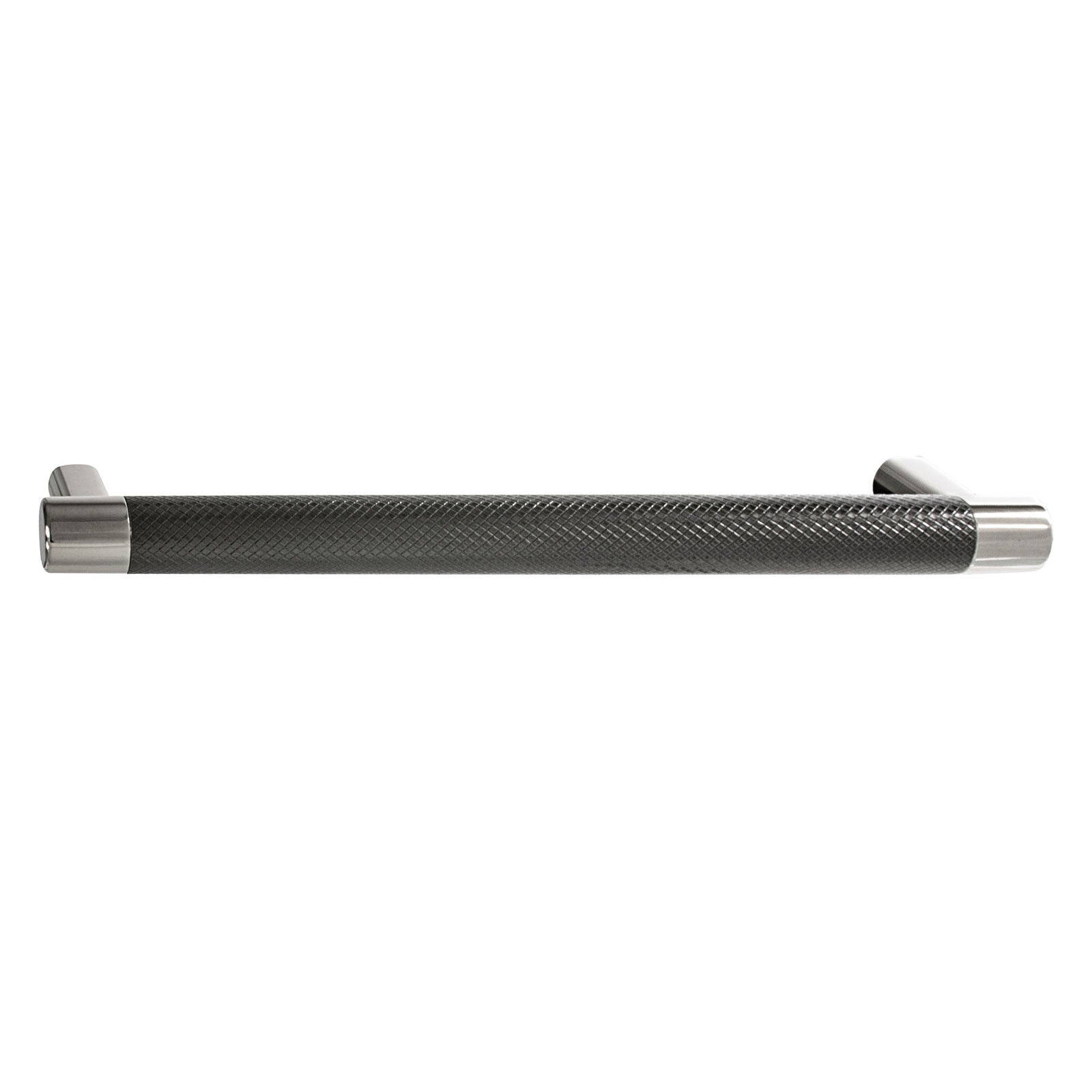 Hafele Amerock Esquire Cabinet Handle - Polished Nickel/Gunmetal