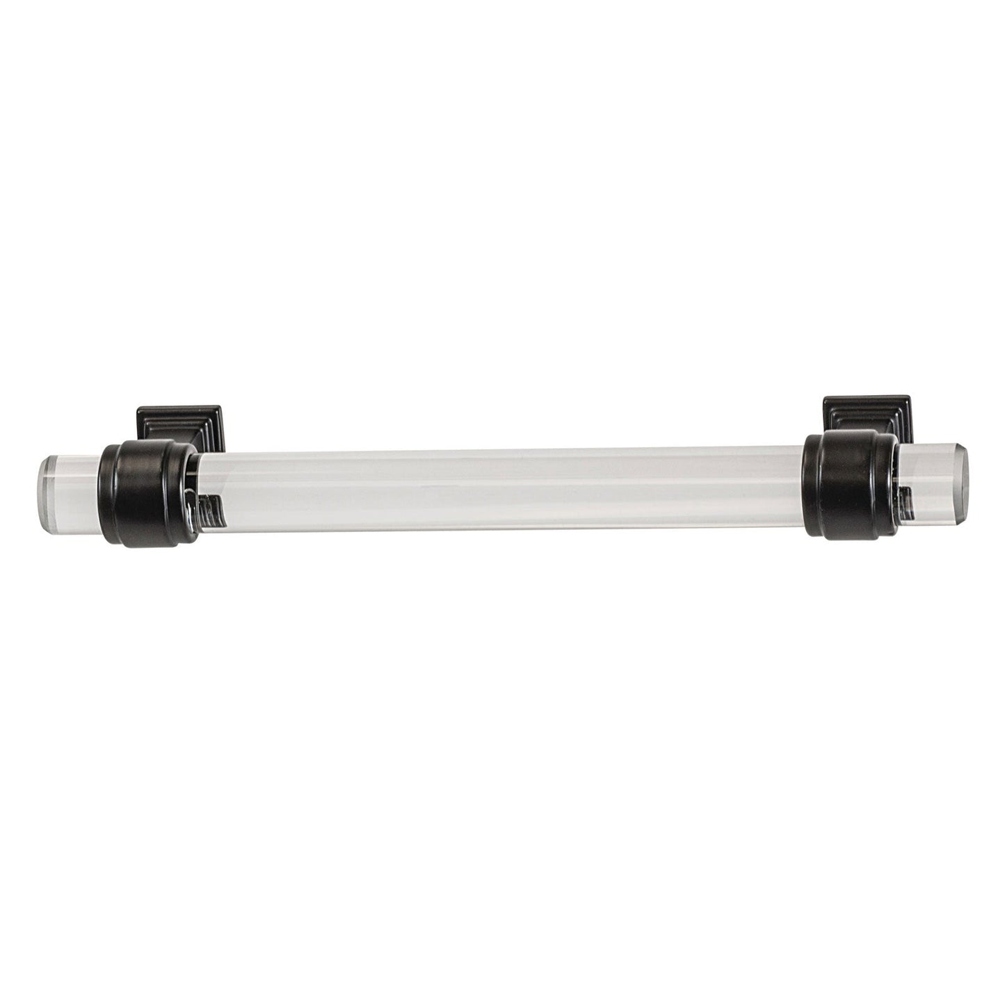 Hafele Amerock Glacio Cabinet Handle - Clear/Black Bronze
