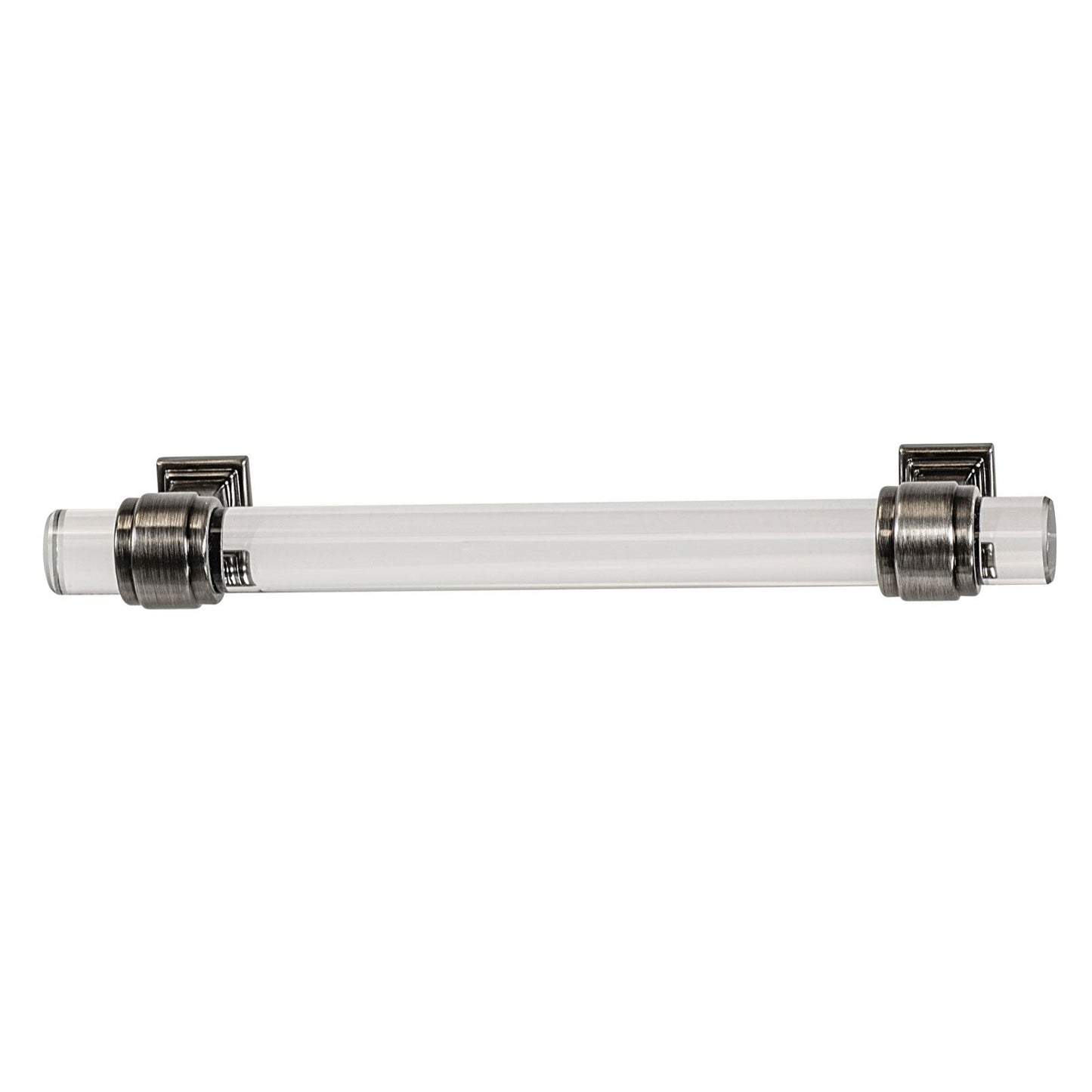 Hafele Amerock Glacio Cabinet Handle - Clear/Gunmetal