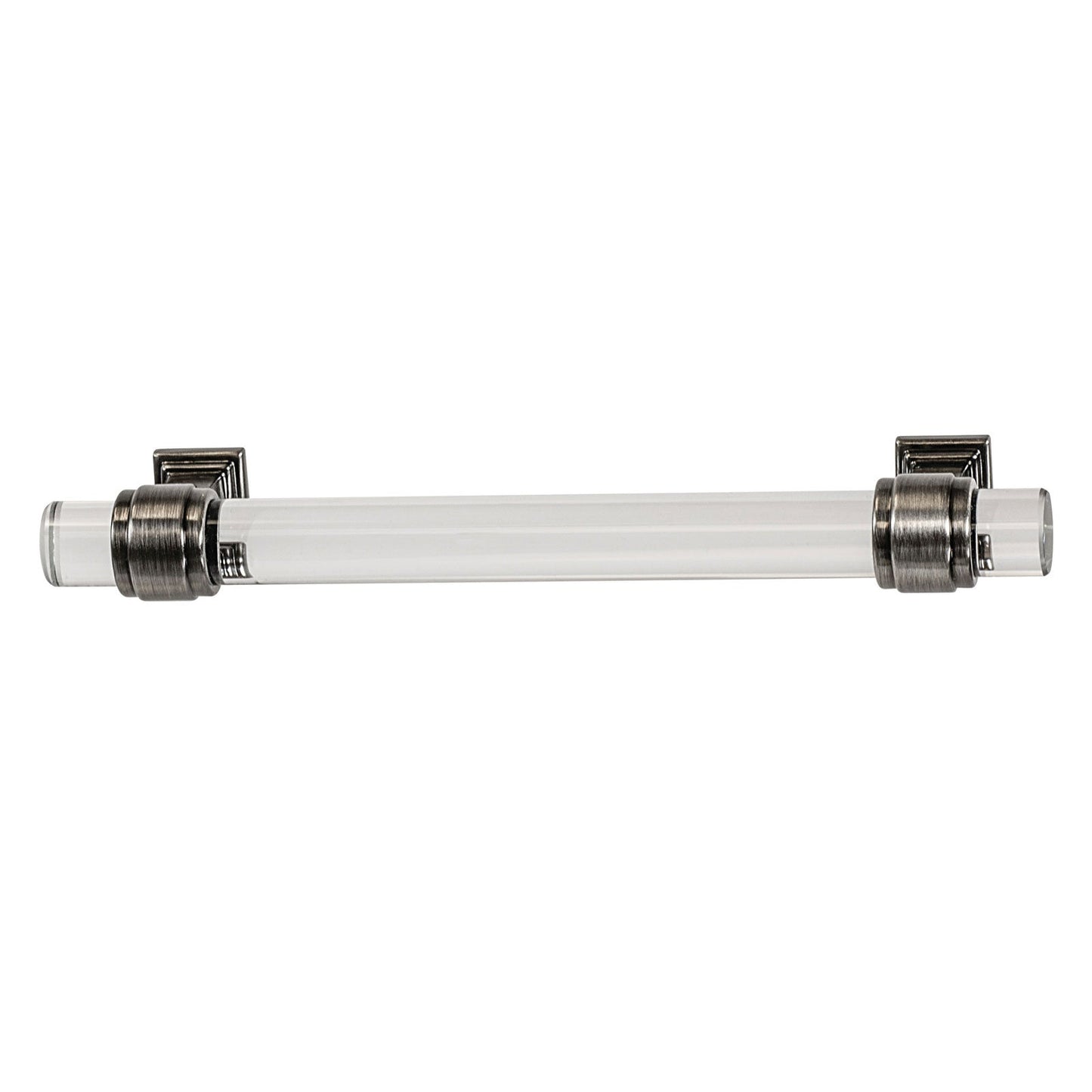 Hafele Amerock Glacio Cabinet Handle - Clear/Gunmetal