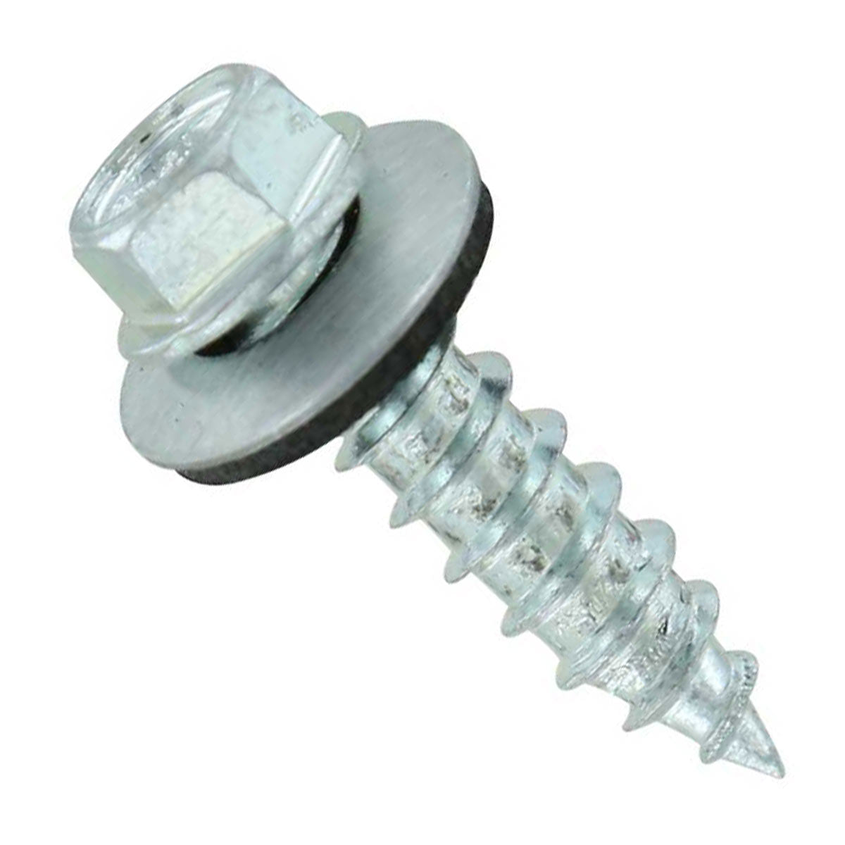 14 Hex Washer Head Roofing Screws Mechanical Galvanized | Burgundy Finish