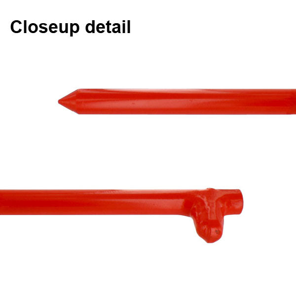 5/8" x 18" Tent Stake - Hot Forged Tent Pin - Orange
