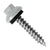 #14 X 112 inch ZXL Tapping Woodbinder Metal Roofing Screw Bright White Pkg 250