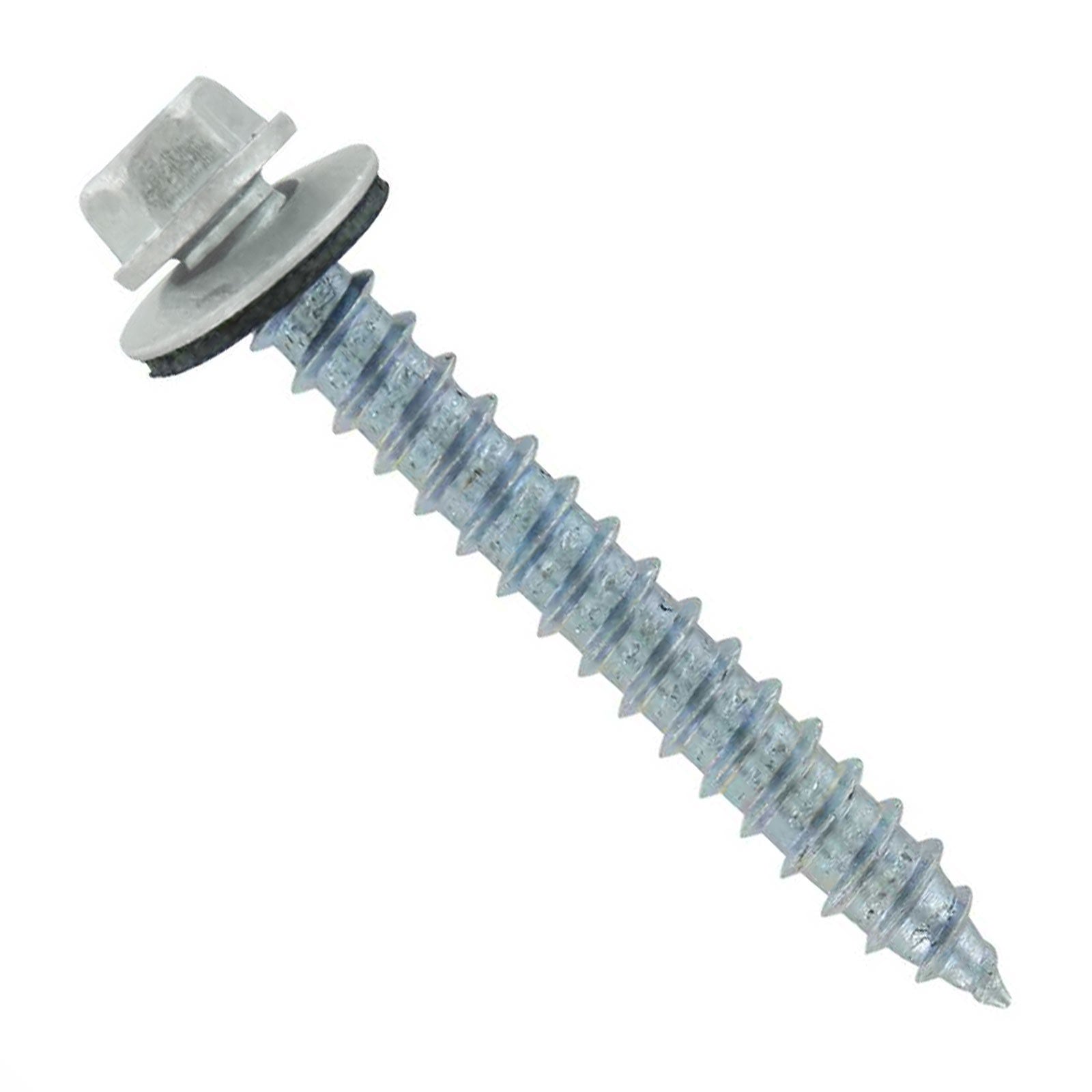 #14 x 1-1/2" #14 Type 17 Woodbinder Metal Roofing Screw - Polar White