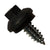 #14 x 34 inch ZXL Tapping Steelbinder Metal Roofing Screw Black Pkg 250