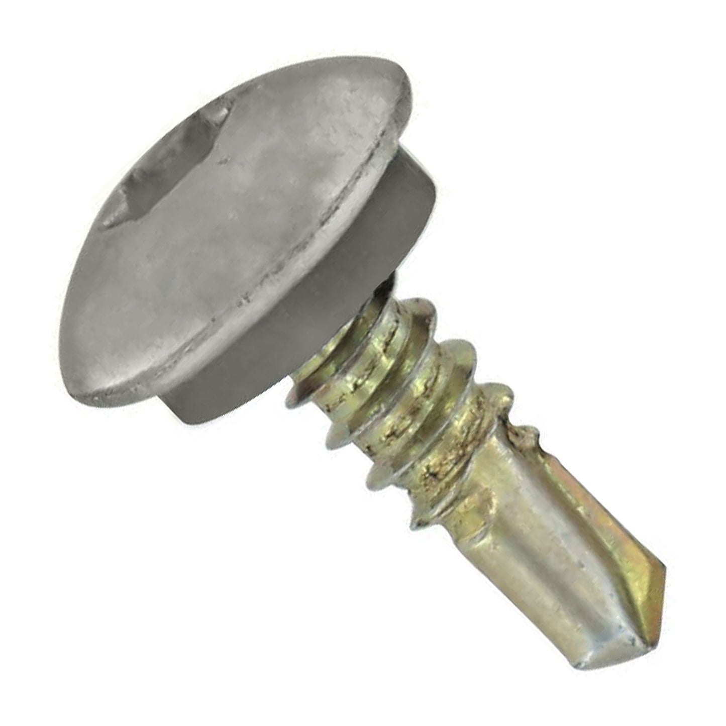 1/4"-14 x 7/8" Eclipse Steelbinder Self-Drilling Metal Roofing Stitch Screw - Ash Gray, Pkg 250