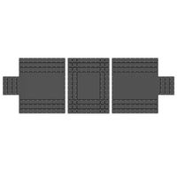 14 oz 3 Pc Lumber Tarp Ends 24 foot x 20 foot (8 foot Drop) Mid 24 foot x 18 foot Black image 1 of 10