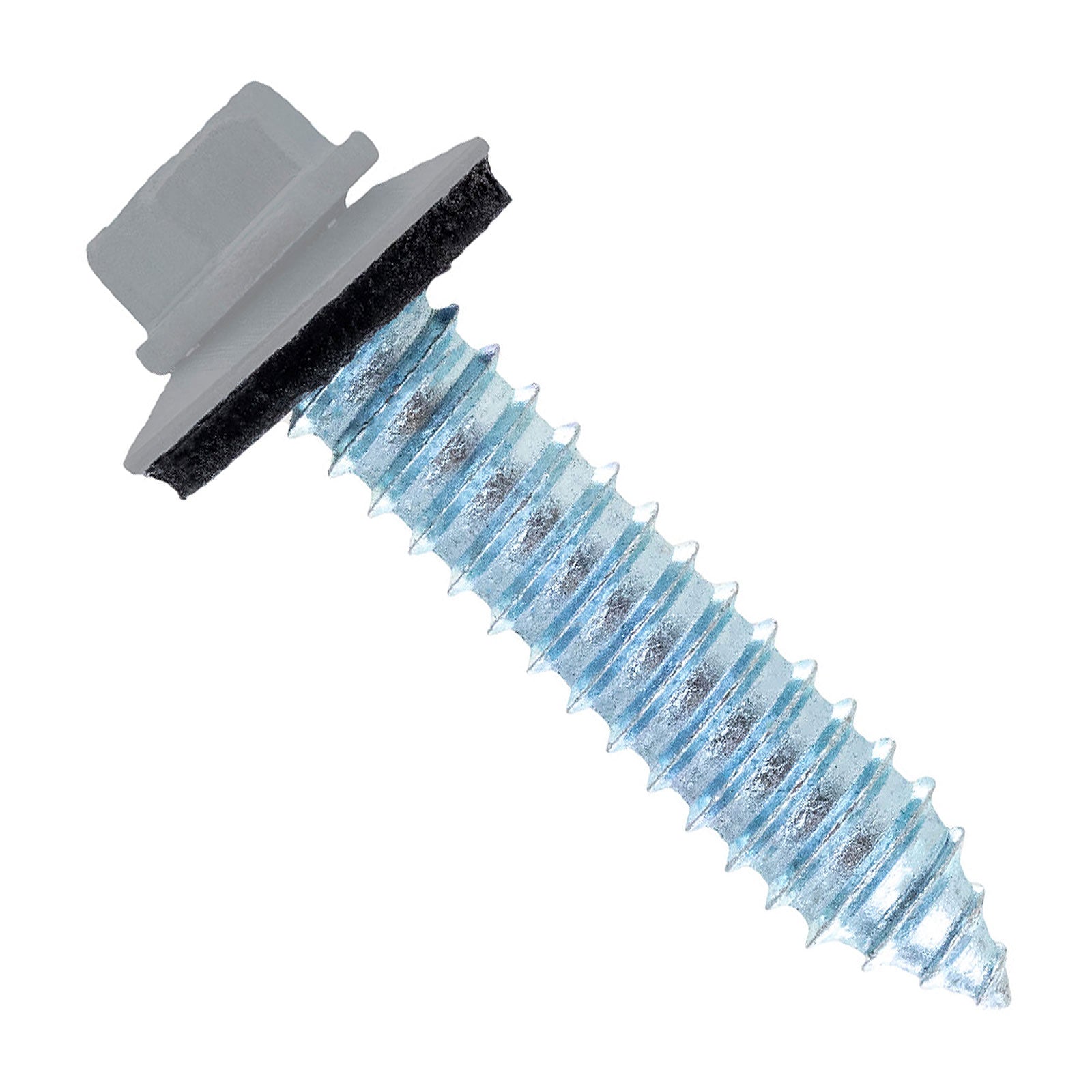#17 x 1-1/4" Tapping Steelbinder Metal Roofing Screw - Light Gray - Pkg 250