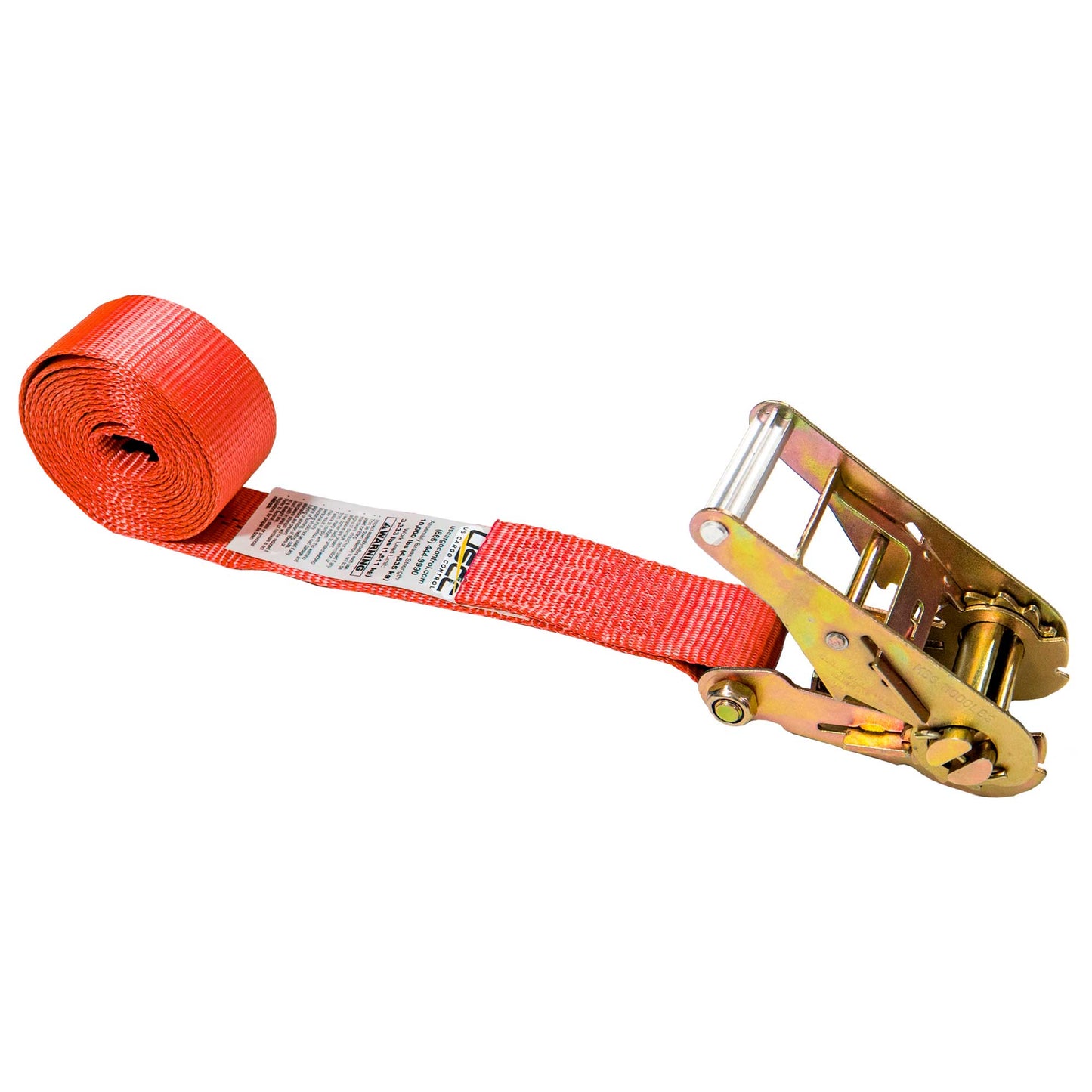10' endless ratchet strap - 2" red heavy duty endless ratchet strap