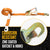 12' ratchet strap - zinc coated hardware resists corrosion