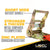 8' ratchet strap - short handle ratchet is strong and corrosion resistant