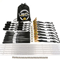 8' Double Motorcycle L-Track Tie Down System Kit | Aluminum L-Track