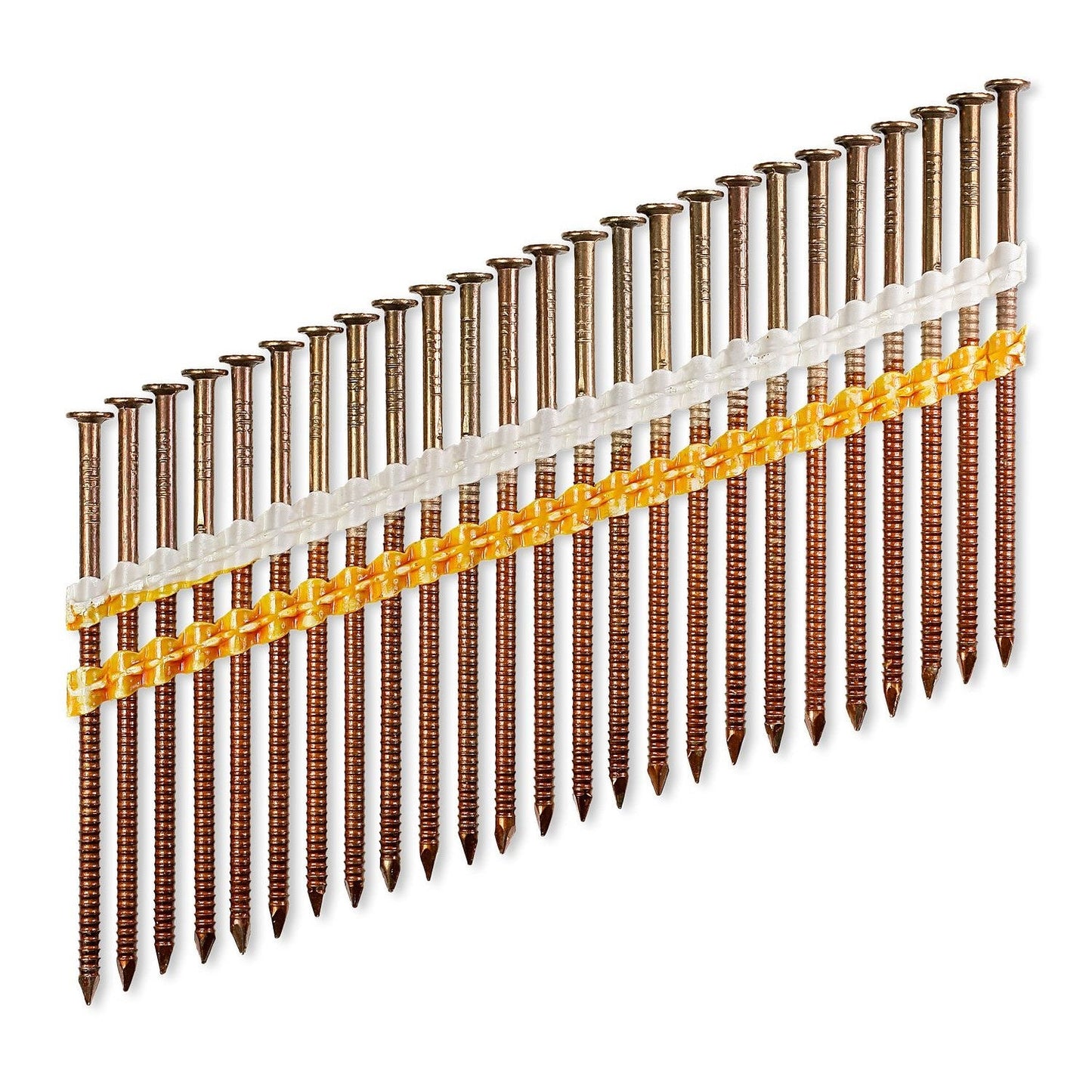 20-22 Degree Plastic Strip Full Round Head Ring-Shank Nail Short Lengths