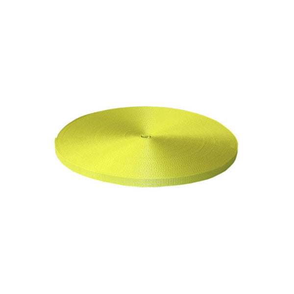 1" x 300' 9.8K Nylon Webbing - Yellow