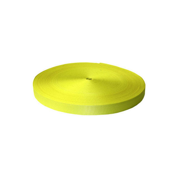 2" x 300' 19.6K Nylon Webbing - Yellow