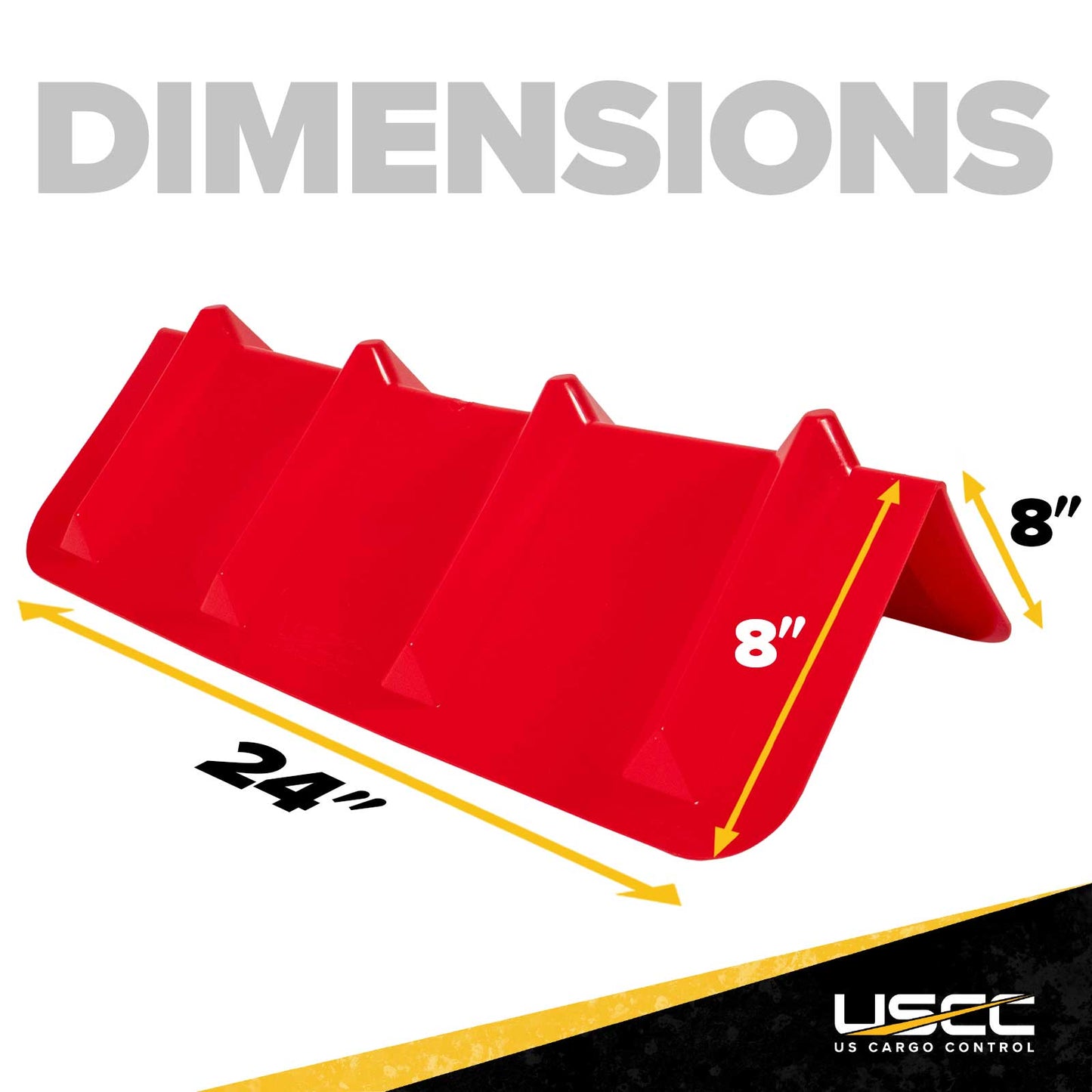 24" Cargo Corner Protector | Red Plastic