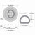 Bolt-On Flush-Mount D-Ring - 316 Stainless - 800 lbs. BS