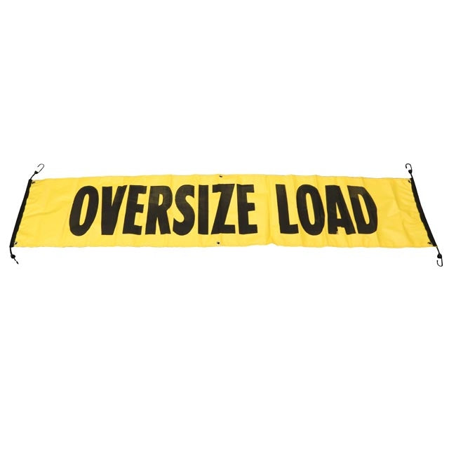 84" x 18" Oversize/Wide Load Vinyl Sign Banner w/ Bungee Cords