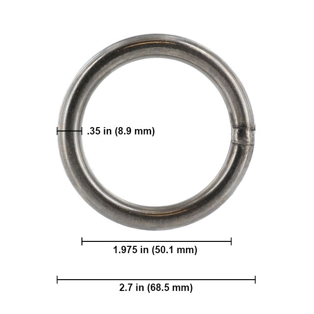 2" Round Ring - 5,000 lbs. BS - 50 Pack