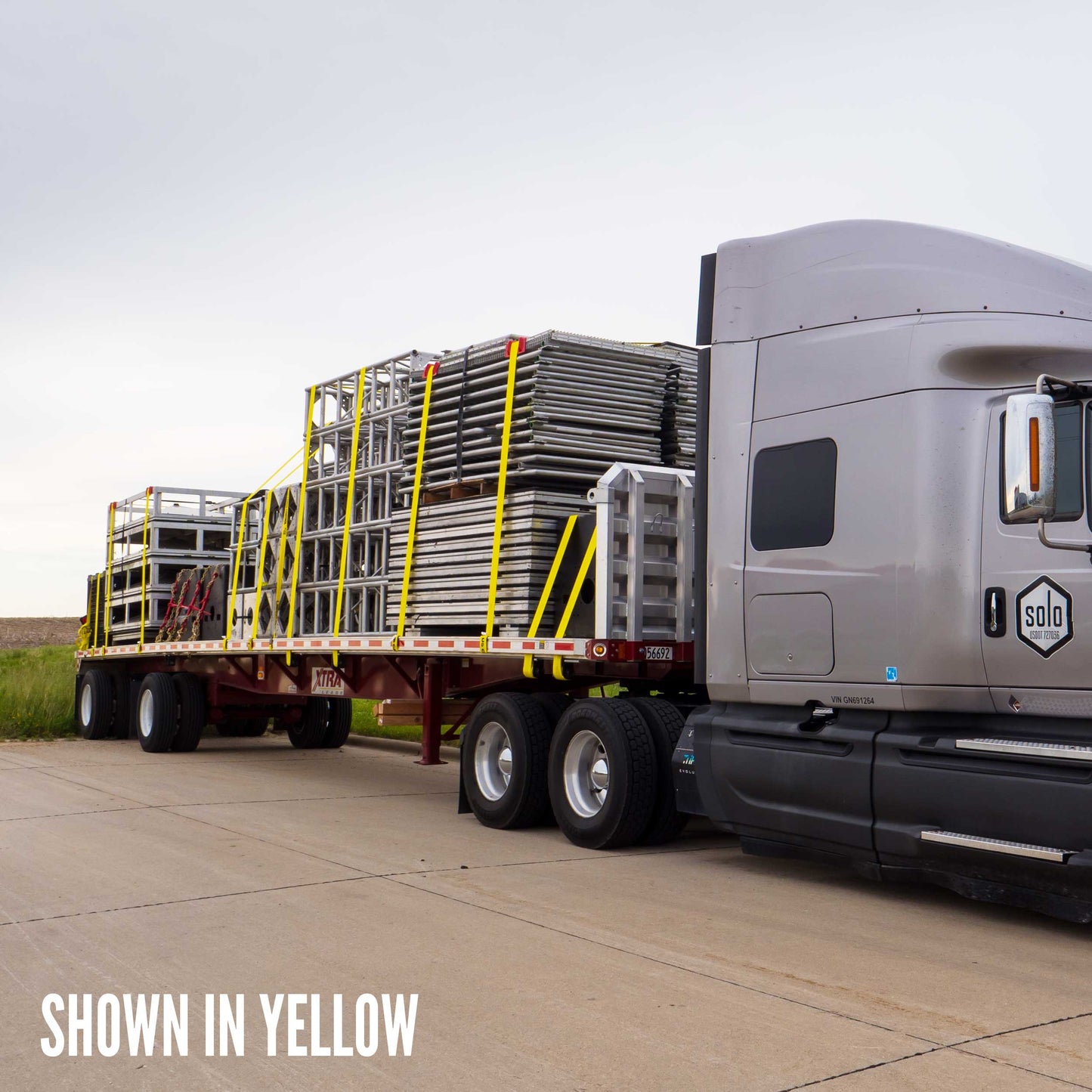 3" X 40' Winch Strap with Flat Hook | Red