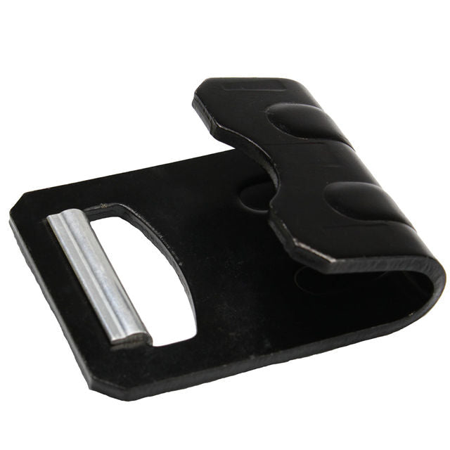 3" Black Flat Hook with Aluminum Defender | 16,200 lbs. BS