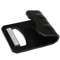 3" Black Flat Hook with Aluminum Defender | 16,200 lbs. BS