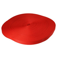 1" x 300' 4.5K Polyester Cargo Webbing - Red