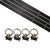 8' L Track Tie Down System Kit | Black Aluminum L-Track