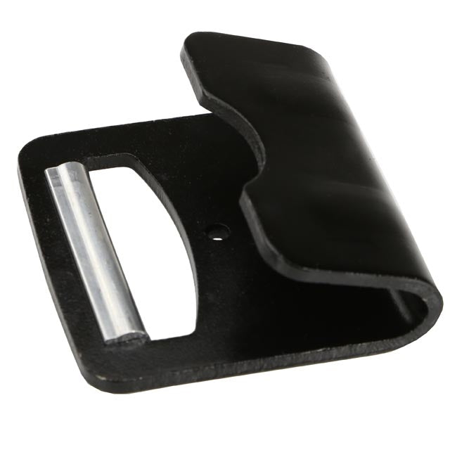 4" Black Flat Hook with Aluminum Defender | 16,200 lbs. BS