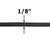 1/8''-3mm Black Polyester Shock Cord 50 ft