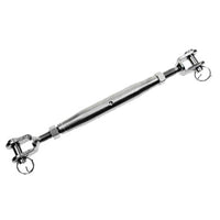 1/2" x 6" Jaw & Jaw Stainless Steel Pipe Turnbuckles