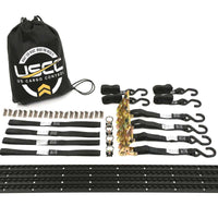 8' Single Tie Down System - Black