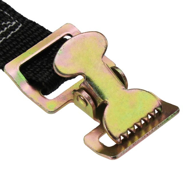 1" x 8' Black Action Spring Buckle Strap